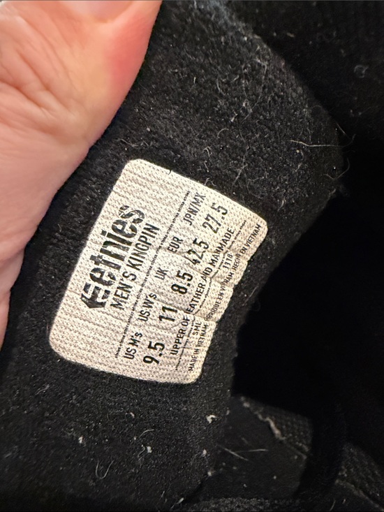 Etnies Kingpin Black Skater Shoes Men\'s Size 9.5 main image 4